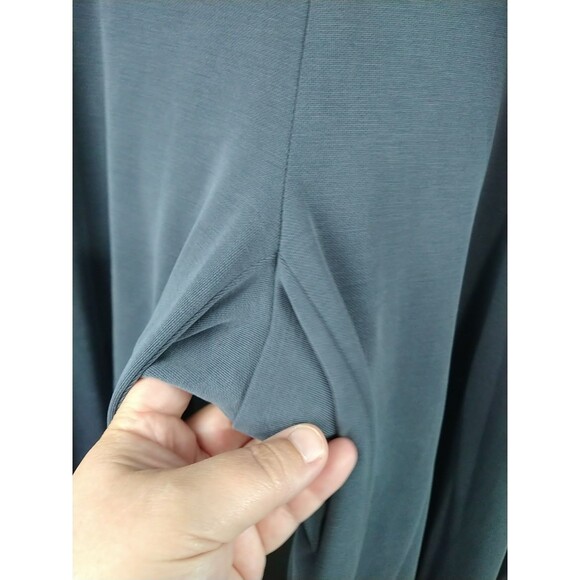 PureJill Woman XLT Pant Knit Wide Leg Pockets Elastic Waist Grey Casual Comfort - Picture 4 of 11